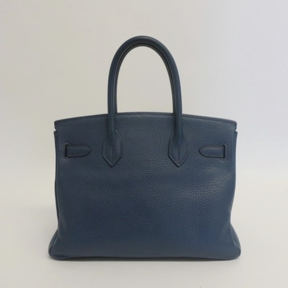 Hermes Birkin 30 Bag Blue de Presse Togo Leather - Picture 3 of 8